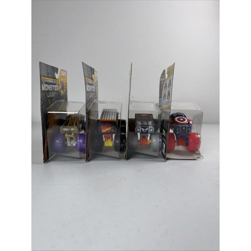 2025 Spin Master Monster Jam Series 5 Set Marvel Comics Thanos War Machine & Cap